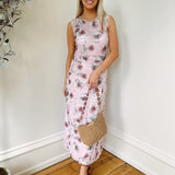 Leads To You Pink Lavender Mesh Maxi Dress