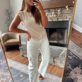 Natural Crochet Knit Top