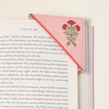 Everblooming Dusty Rose Fabric Corner Bookmark