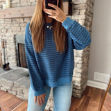 Blue Stripes Essence Pullover