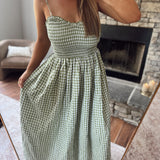 Green Summer Estate Midi Dress