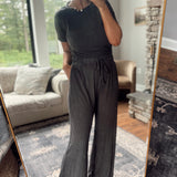 Charcoal Lula Knit Jumpsuit
