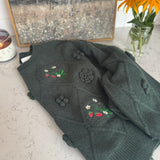 Cottage Green Wild Strawberry Sweater