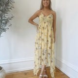 Frolicking In The Sun Handkerchief Maxi Dress