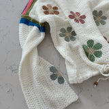 Daisy Delight Ivory Oversized Knit