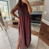 Wine Tierney Midi Dress