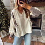 Cream Mellow Mix Top