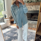 Dakota Denim Pearl Button Down