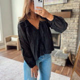 Black Zella Blouse