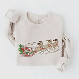 Vintage Ho Ho Ho Fleece Crew IN STOCK