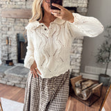 Ecru Sweetest Thing Sweater