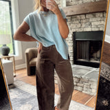 Mocha Corduroy Wide Leg Pants IN STORE