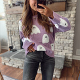 Purple Ghoulfriend Material Sweater
