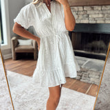 White Sunday Mesa Mini Dress