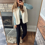 Vanilla Fluff Sherpa Vest