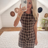 Plaid Intentions Vest & Skort Set