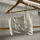 Fun In The Sun White Tie Strap Tank FINAL SALE
