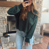 Dark Green Everyday Ease Sweater