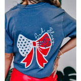 God Bless America Bow Tee