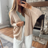 Day To Day Natural Dolman Sleeve Cardi