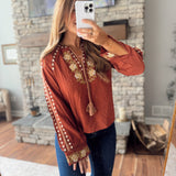 Marsala Joretta Blouse