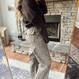 Risen Leopard MR Crop Relaxed Pants