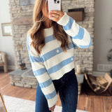 Dusty Blue Picked for You Sweater
