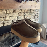 Khaki Pillow Talk Platform Slippers