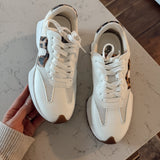 White Leopard No Prob Sneakers