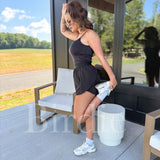 BIRDIE AirSkin Cami with Built in Bra in Black