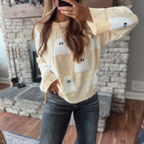 Pale Orange Ghoulfriend Material Sweater