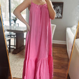 Summer Hype Hibiscus Gauze Maxi