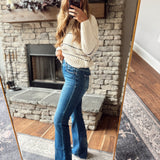 Risen Medium TC HR Bootcut Double Waistband Jeans