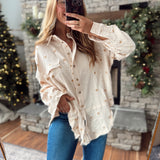 Always Sunny Cream Gauze Button Down