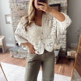 Natural Boho Embroidered Top