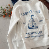 Blue/White East Coast Yacht Club Embroidered Crew