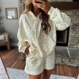 Cream Blossom Bliss Hoodie