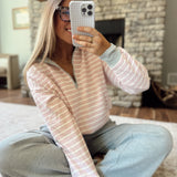 Pink & White Mack Pullover