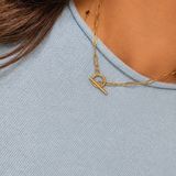 Gold Toggle Clasp Necklace