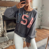 Patched & Worn USA Pullover