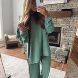 Green Amore Oversized Top