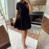 Black Easy Elegance Mini Dress