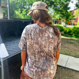 BIRDIE Dark Camo Oversized Tee