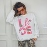 Patchwork Love Crew IN STOCK