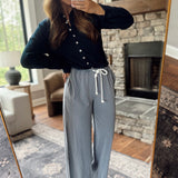 Dusty Navy Mineral Washed Relaxed Pant