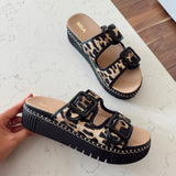 Leopard Jimenna Platform Sandals