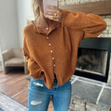 Rust Piper Knit Cardigan