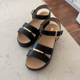 Black Jacklyn Platform Sandal