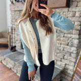 Vanilla Fluff Sherpa Vest