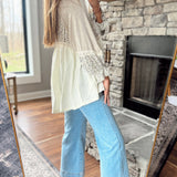 Marjorie Contrast Double Gauze Top